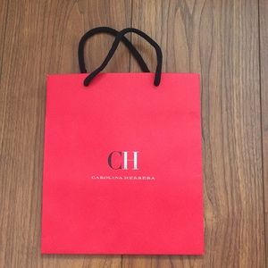 Carolina Herrera plastic bag 10 x 8.5